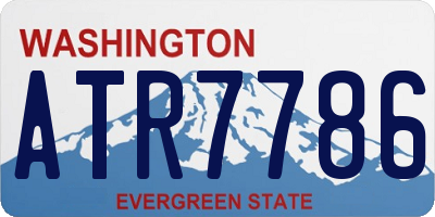 WA license plate ATR7786