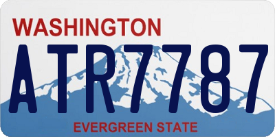 WA license plate ATR7787
