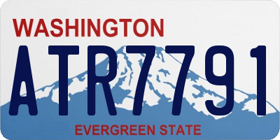 WA license plate ATR7791