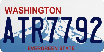 WA license plate ATR7792