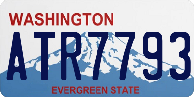 WA license plate ATR7793