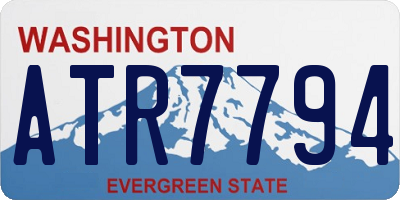 WA license plate ATR7794