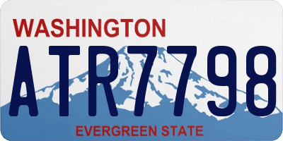 WA license plate ATR7798