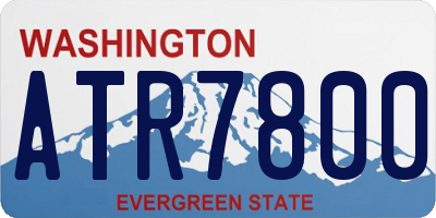 WA license plate ATR7800