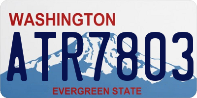 WA license plate ATR7803