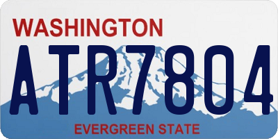 WA license plate ATR7804
