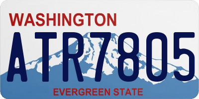 WA license plate ATR7805