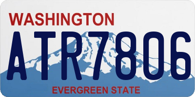 WA license plate ATR7806