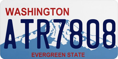 WA license plate ATR7808