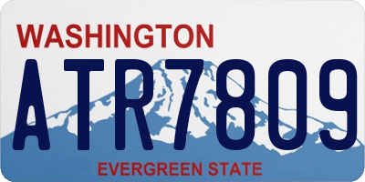 WA license plate ATR7809