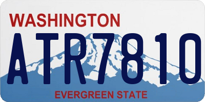 WA license plate ATR7810