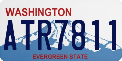 WA license plate ATR7811