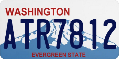 WA license plate ATR7812