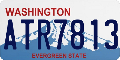 WA license plate ATR7813
