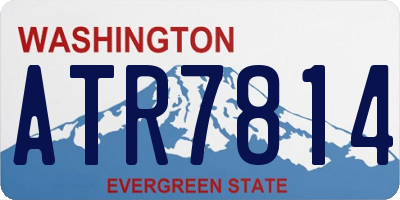 WA license plate ATR7814