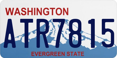 WA license plate ATR7815