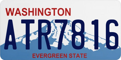 WA license plate ATR7816