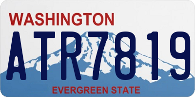 WA license plate ATR7819