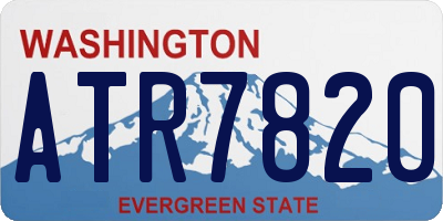 WA license plate ATR7820