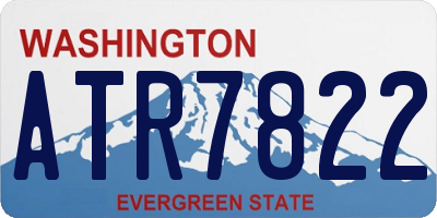 WA license plate ATR7822