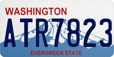 WA license plate ATR7823