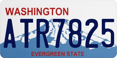 WA license plate ATR7825