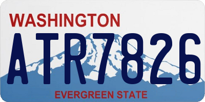 WA license plate ATR7826