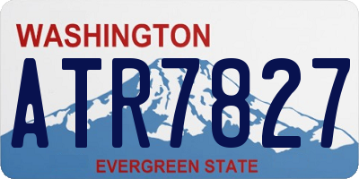 WA license plate ATR7827