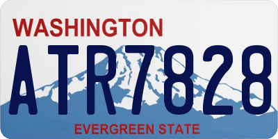 WA license plate ATR7828