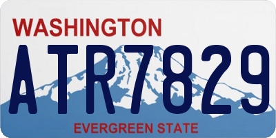 WA license plate ATR7829