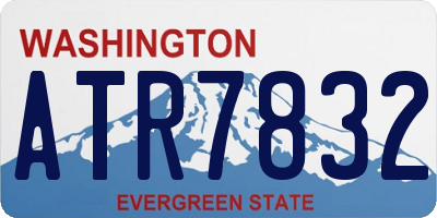 WA license plate ATR7832
