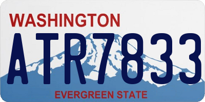 WA license plate ATR7833