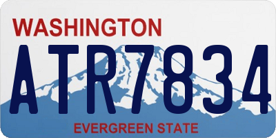 WA license plate ATR7834