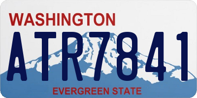 WA license plate ATR7841