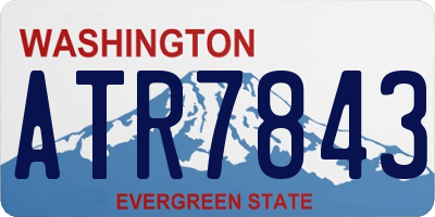 WA license plate ATR7843