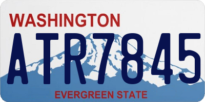 WA license plate ATR7845