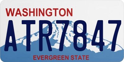 WA license plate ATR7847