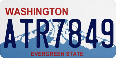 WA license plate ATR7849