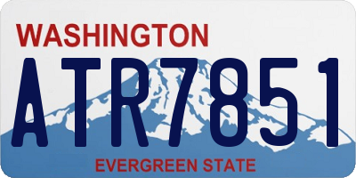 WA license plate ATR7851