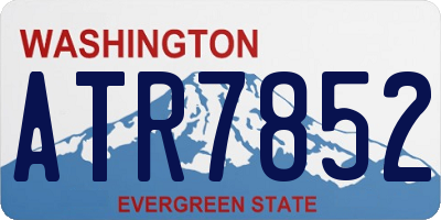 WA license plate ATR7852