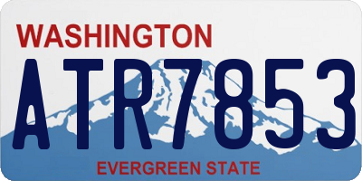 WA license plate ATR7853