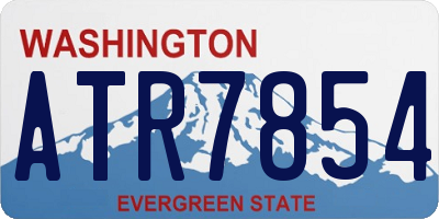 WA license plate ATR7854