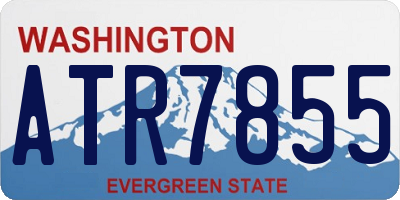 WA license plate ATR7855