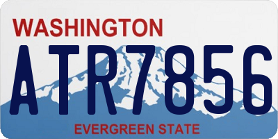 WA license plate ATR7856