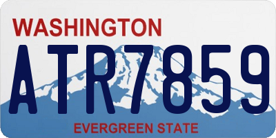 WA license plate ATR7859