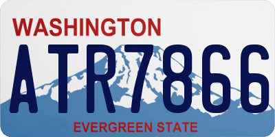 WA license plate ATR7866