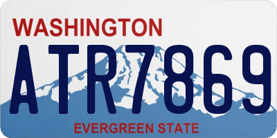 WA license plate ATR7869