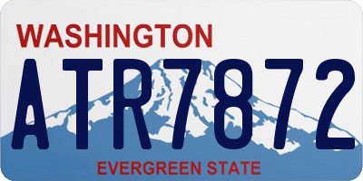 WA license plate ATR7872