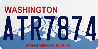 WA license plate ATR7874