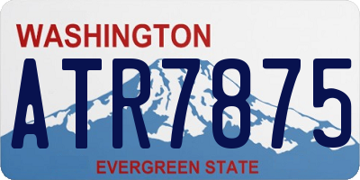 WA license plate ATR7875